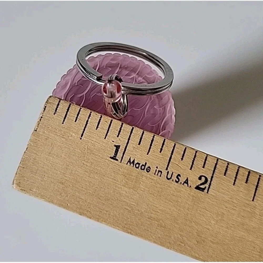 Starbucks Matte Pink Soft Touch Cold Cup‎ Tumbler Keychain Charm Ornament 2024